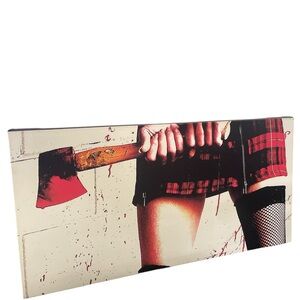 Red and Black Plaid Art Canvas